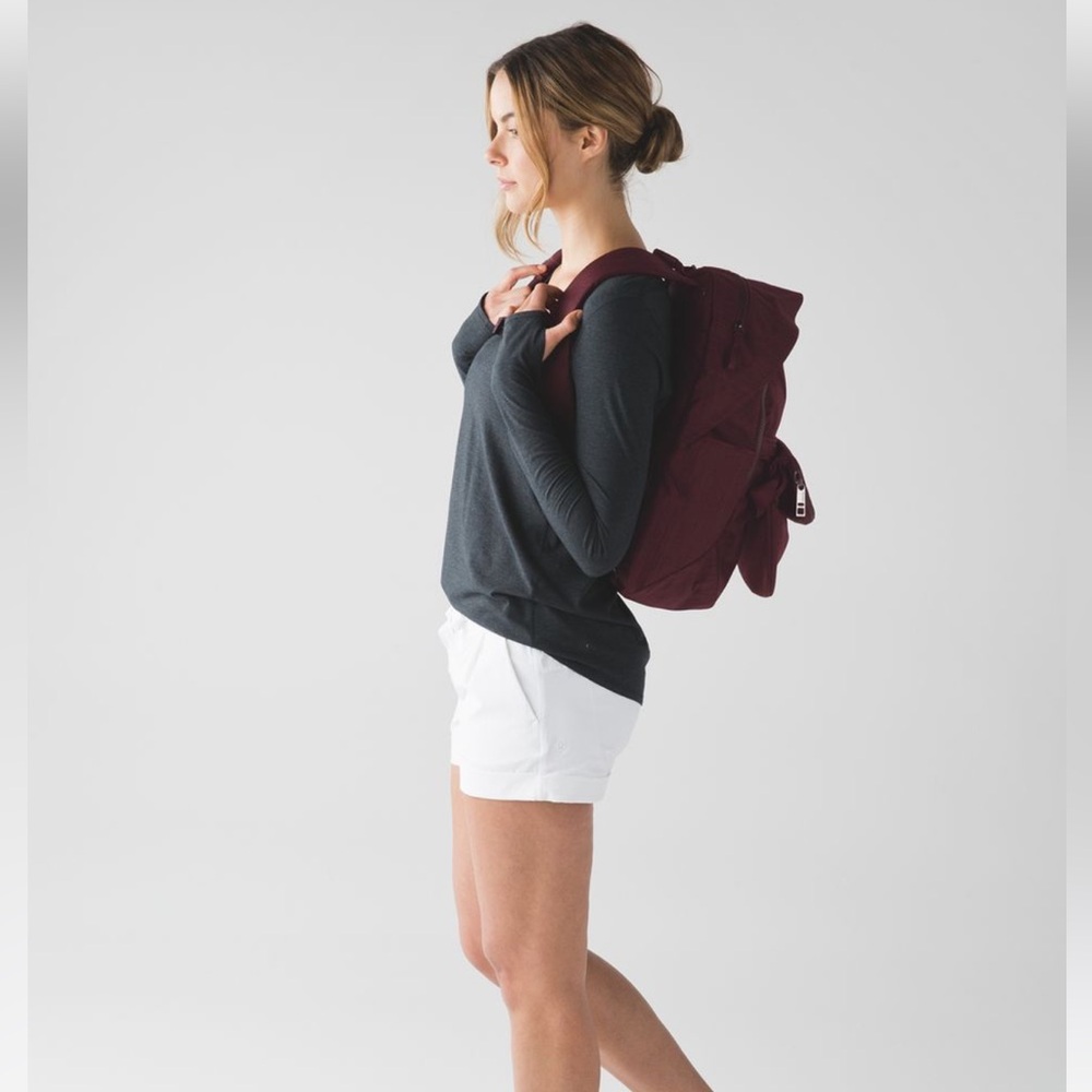 Lululemon Athletica Burgundy Backpack - Picture 3 of 16